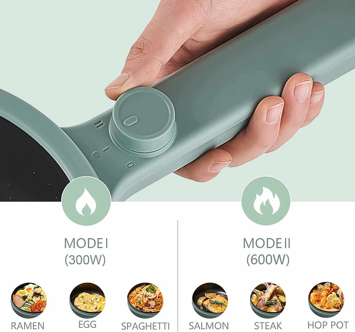 Heated portable pot with simple design for easy cooking and fast heating on the go
