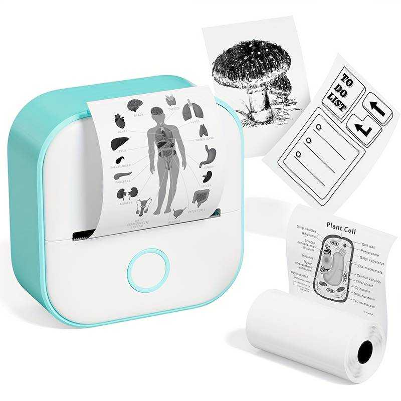 Compact portable printer with fast wireless connection and durable design