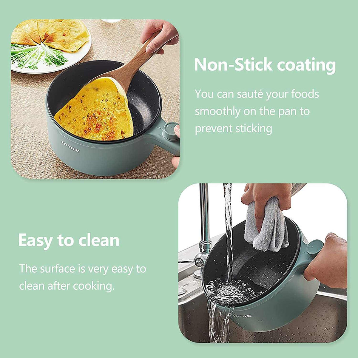 Heated portable pot cooking food outdoors with easy-to-use design
