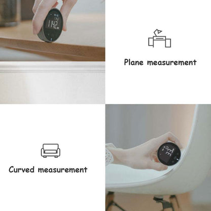 digital measurement tape accurately measuring various surfaces with 5 settings