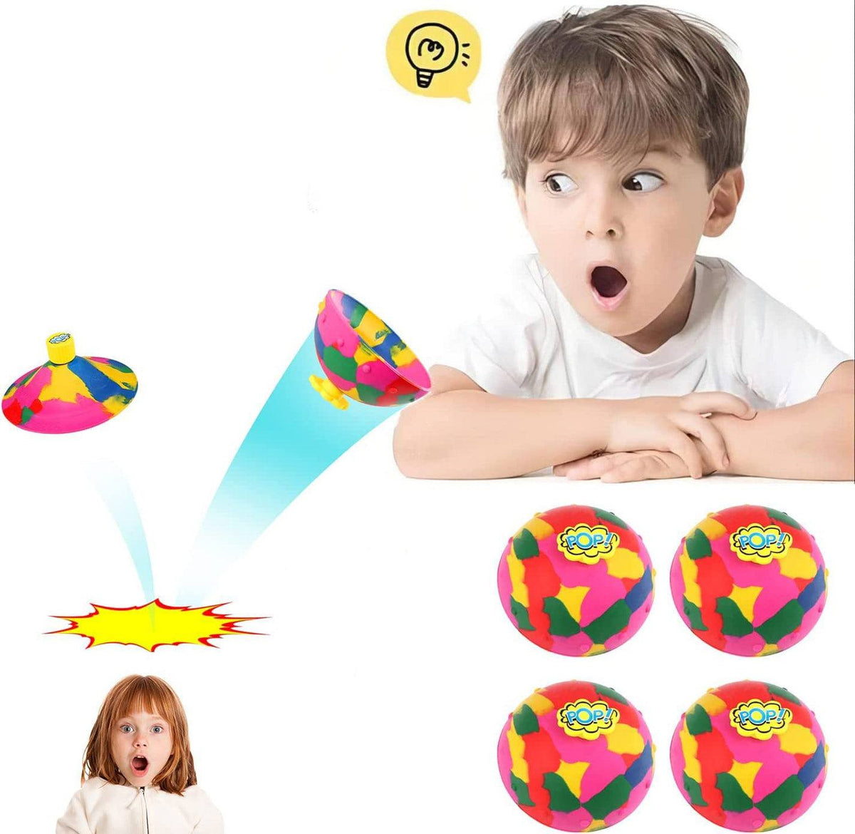 Fidget Bouncer toy bouncing on a surface for fun and stress relief