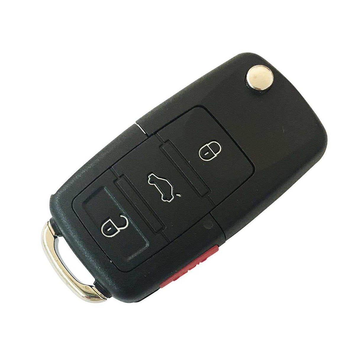 Compact compartment car key with hidden storage for valuables