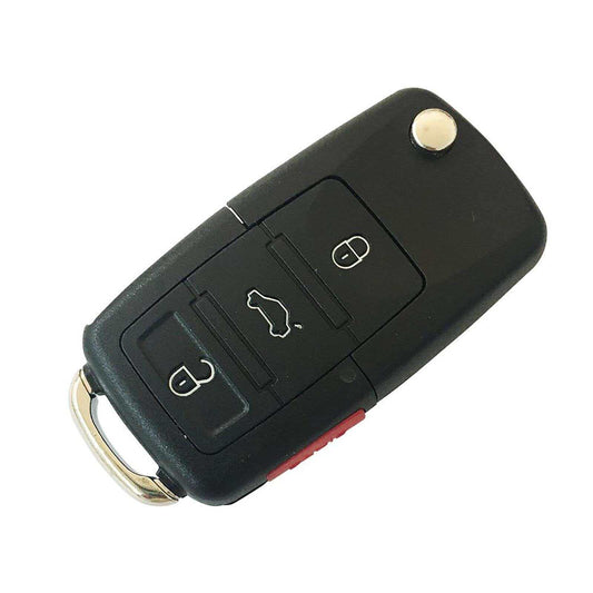 Compact compartment car key with hidden storage for valuables