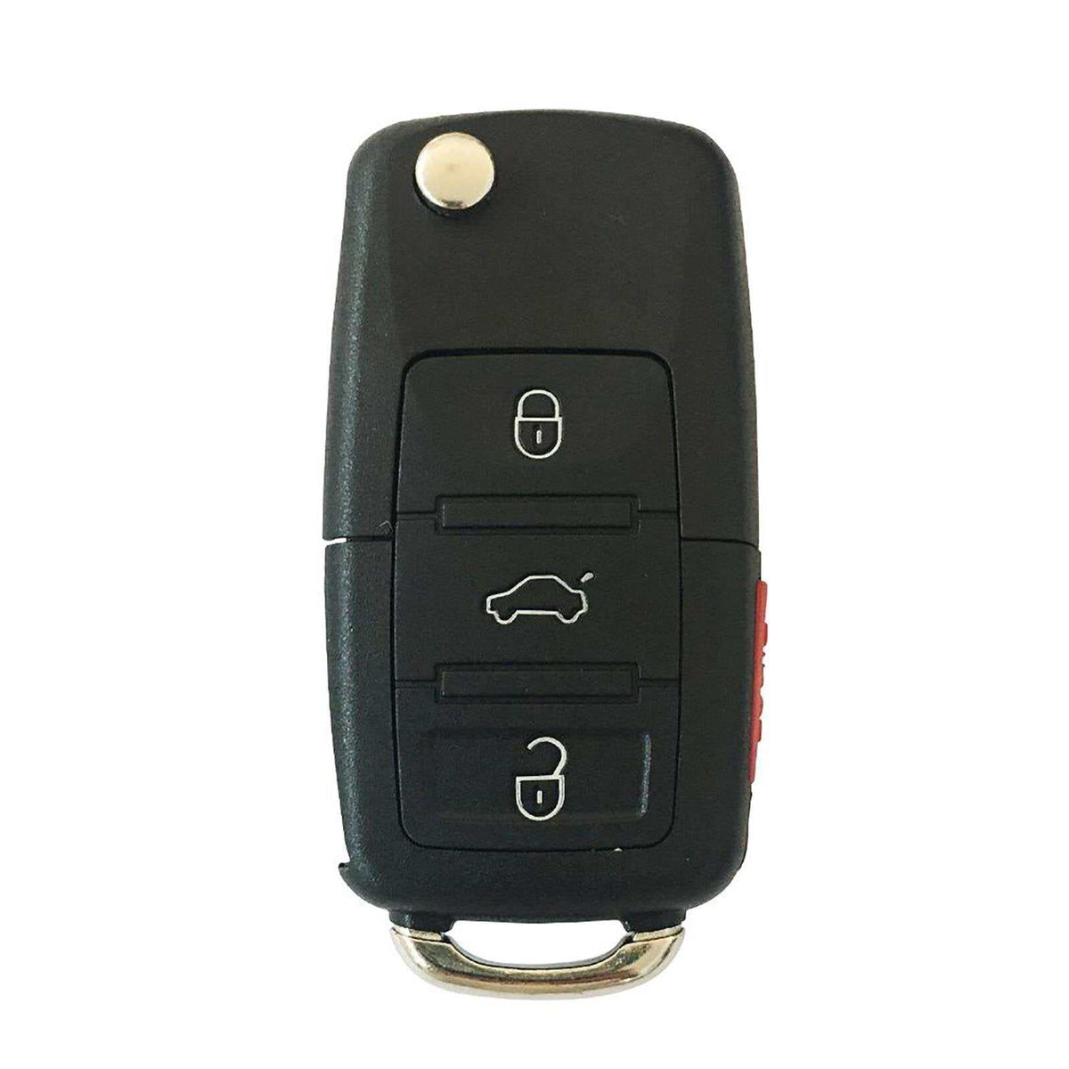 Compact compartment car key with hidden storage for valuables