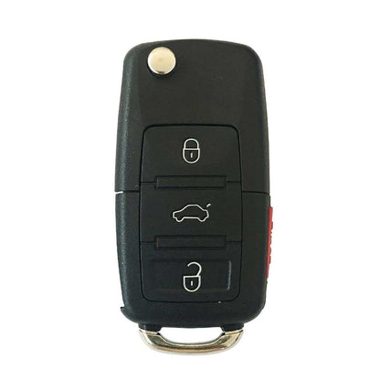 Compact compartment car key with hidden storage for valuables