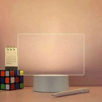 LED Note Board with colorful illuminated notes and drawings for creativity and learning