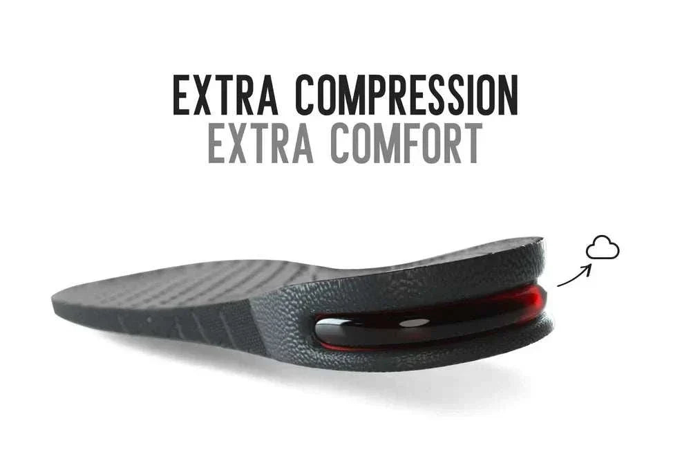 Sole Boosters discreet shoe inserts lifting height up to 4 inches for improved posture and confidence
