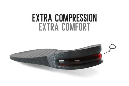 Sole Boosters discreet shoe inserts lifting height up to 4 inches for improved posture and confidence