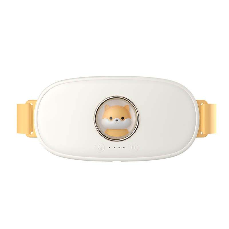 Animated menstrual massager device rotating, designed to relieve cramp pain during menstruation