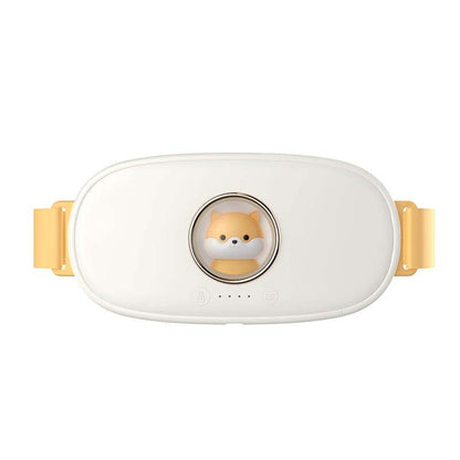 Animated menstrual massager device rotating, designed to relieve cramp pain during menstruation